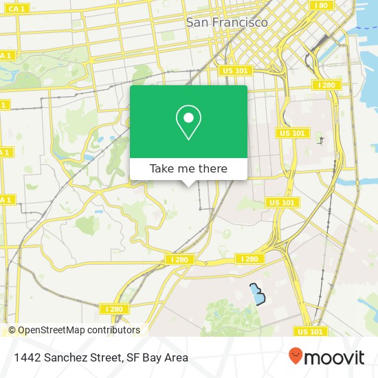 1442 Sanchez Street map