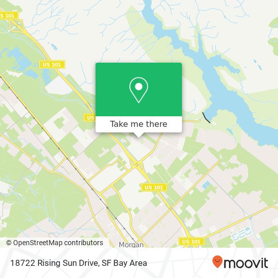 Mapa de 18722 Rising Sun Drive