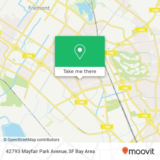 Mapa de 42793 Mayfair Park Avenue