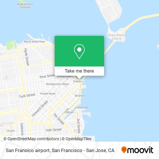 San Fransico airport map