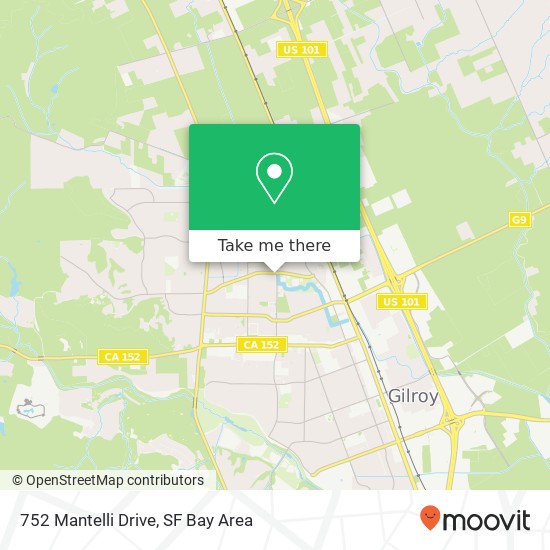 Mapa de 752 Mantelli Drive
