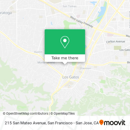 215 San Mateo Avenue map