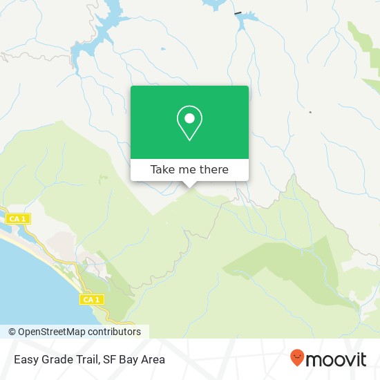 Easy Grade Trail map