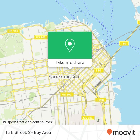 Turk Street map