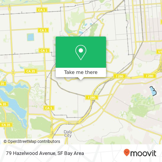 Mapa de 79 Hazelwood Avenue