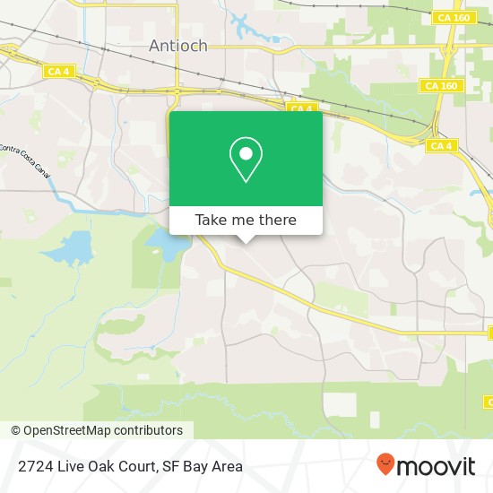 Mapa de 2724 Live Oak Court