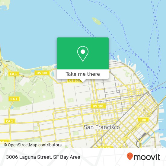 3006 Laguna Street map