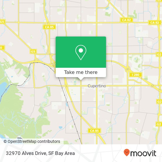 32970 Alves Drive map