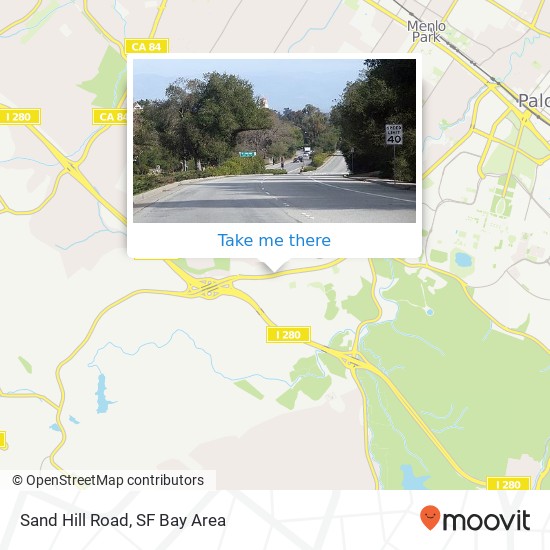 Mapa de Sand Hill Road