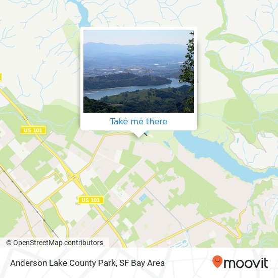 Mapa de Anderson Lake County Park