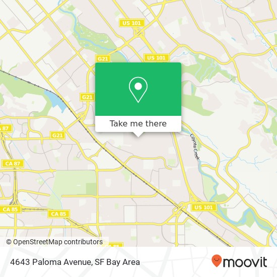 4643 Paloma Avenue map