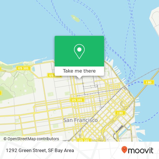 1292 Green Street map