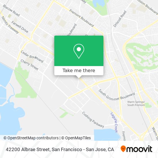 42200 Albrae Street map