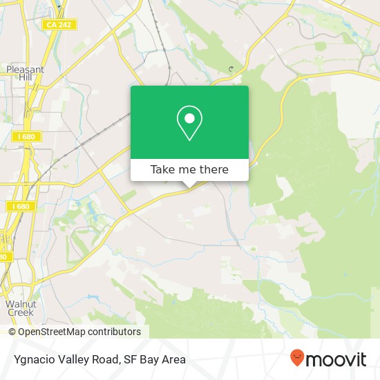Ygnacio Valley Road map