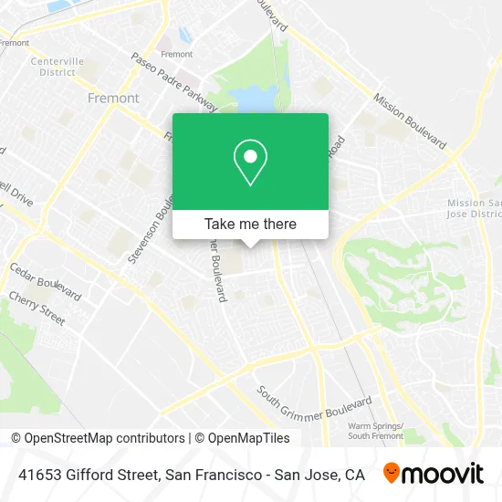 41653 Gifford Street map