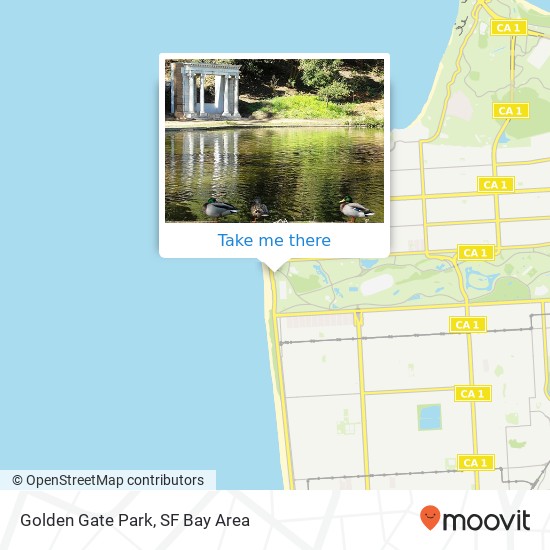 Mapa de Golden Gate Park