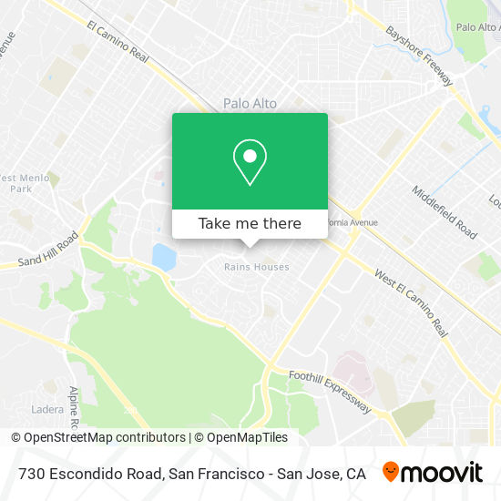 Mapa de 730 Escondido Road