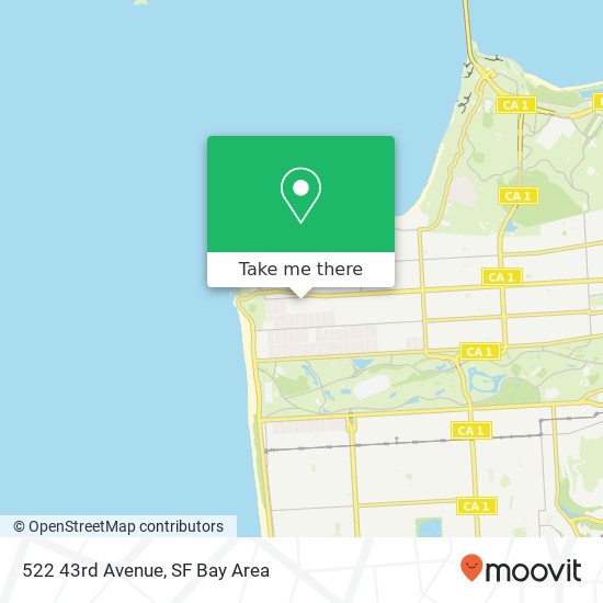 522 43rd Avenue map