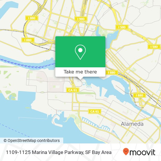 Mapa de 1109-1125 Marina Village Parkway