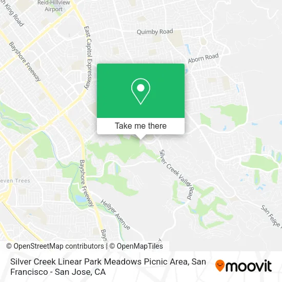 Silver Creek Linear Park Meadows Picnic Area map