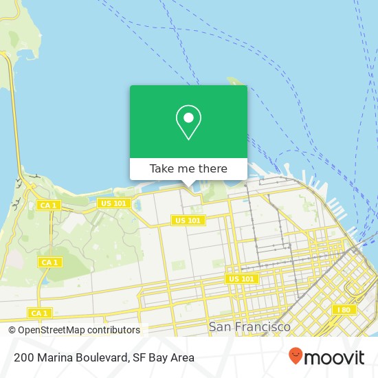Mapa de 200 Marina Boulevard