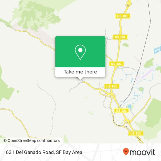 Mapa de 631 Del Ganado Road
