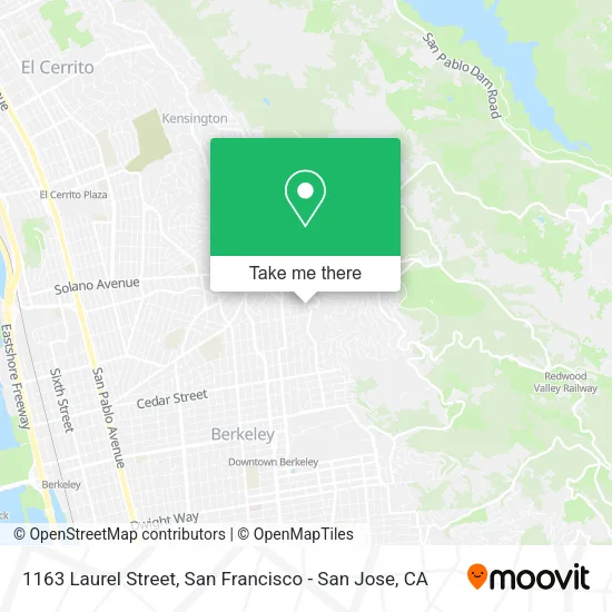 Mapa de 1163 Laurel Street