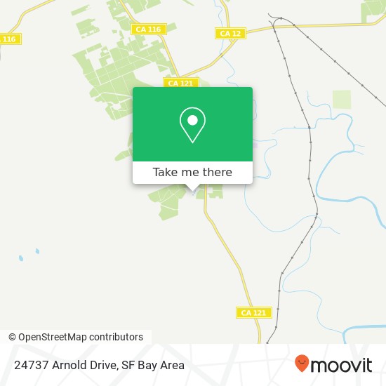 Mapa de 24737 Arnold Drive