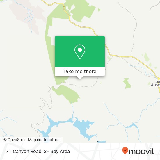 Mapa de 71 Canyon Road