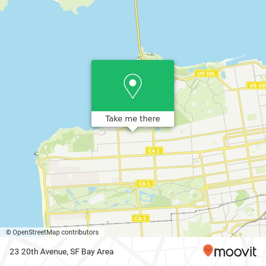 Mapa de 23 20th Avenue