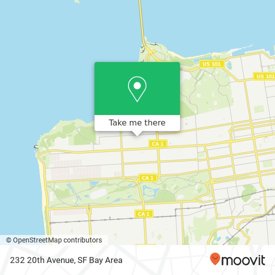 Mapa de 232 20th Avenue