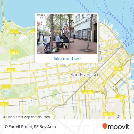 O'Farrell Street map