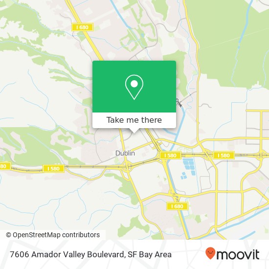 Mapa de 7606 Amador Valley Boulevard