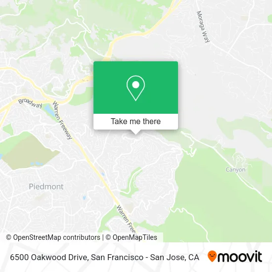 Mapa de 6500 Oakwood Drive