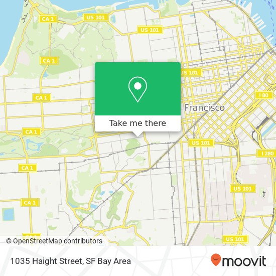 1035 Haight Street map