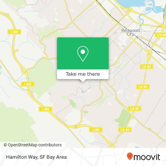 Hamilton Way map