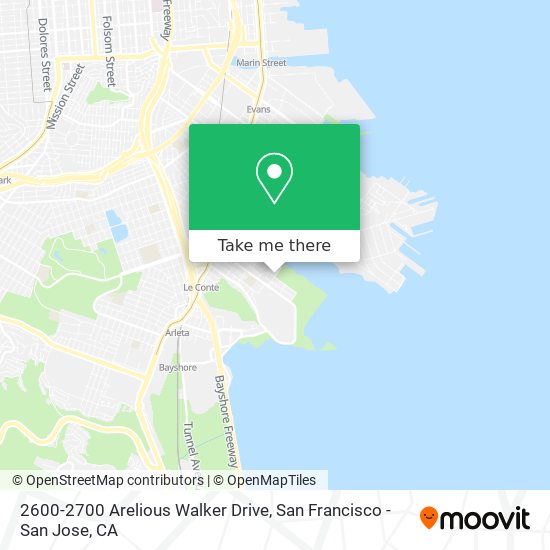 Mapa de 2600-2700 Arelious Walker Drive