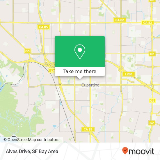 Alves Drive map