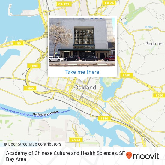 Academy of Chinese Culture and Health Sciences map