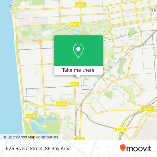 Mapa de 625 Rivera Street