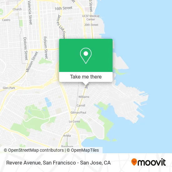 Revere Avenue map