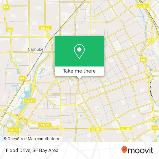 Flood Drive map