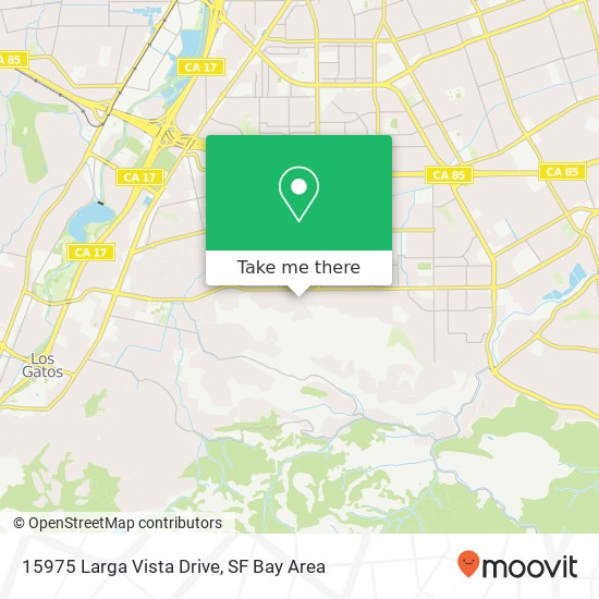 Mapa de 15975 Larga Vista Drive