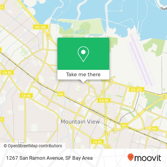 Mapa de 1267 San Ramon Avenue
