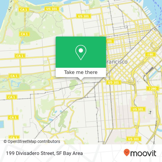 199 Divisadero Street map