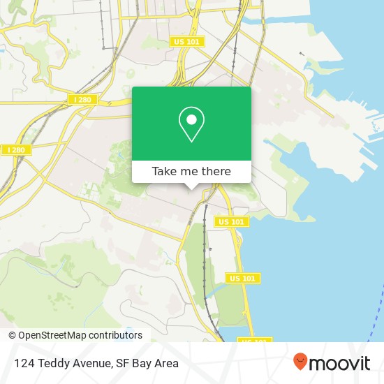 Mapa de 124 Teddy Avenue