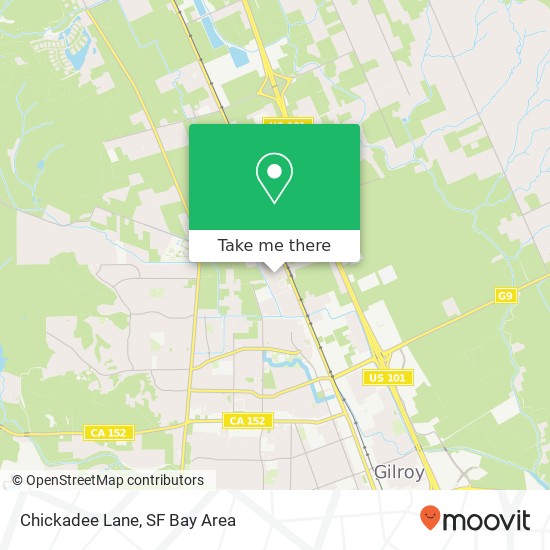 Mapa de Chickadee Lane