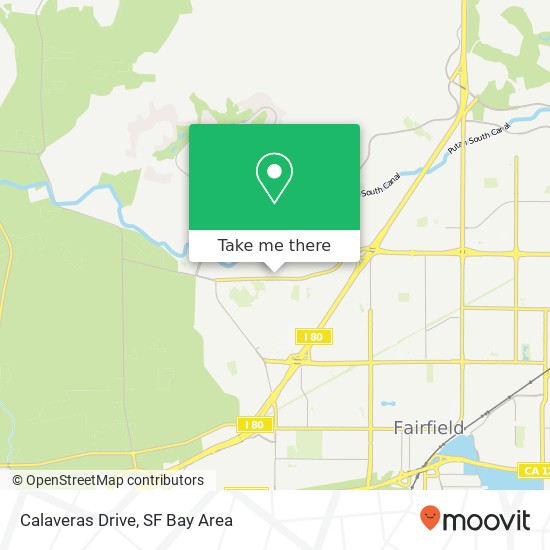 Calaveras Drive map