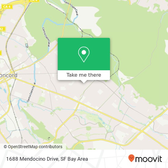 1688 Mendocino Drive map