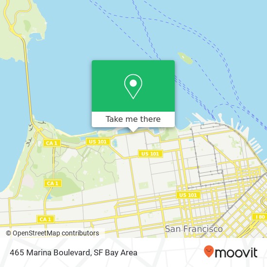 465 Marina Boulevard map